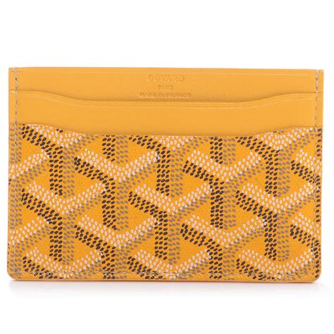 goyard saint sulpice card holder goyard yellow|goyard card holder price paris.